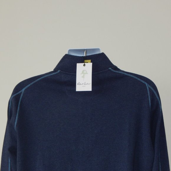 ROBERT GRAHAM ELLIOT PULLOVER Sweater Quarter Zip… - Picture 9 of 9